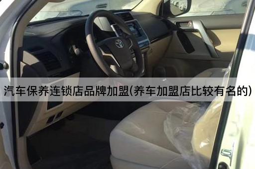 汽车保养连锁店品牌加盟(养车加盟店比较有名的)